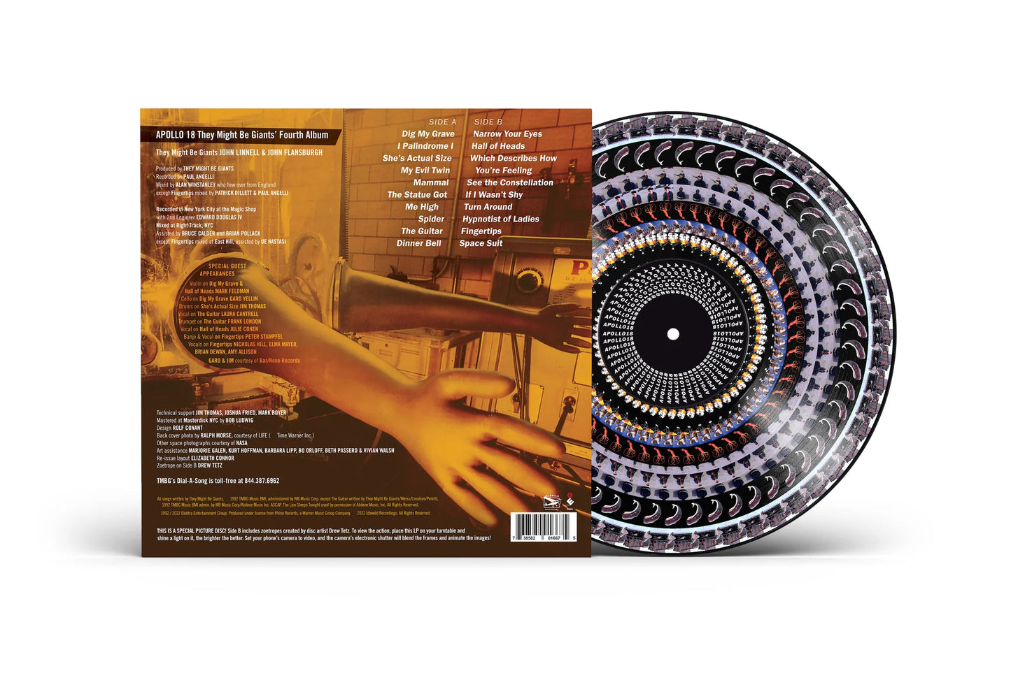 THEY MIGHT BE GIANTS - APOLLO 18 - PICTURE DISC VINYL LP