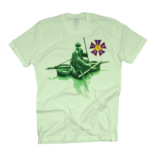 THEY MIGHT BE GIANTS - FLOOD COVER ON GREEN - T-Shirt