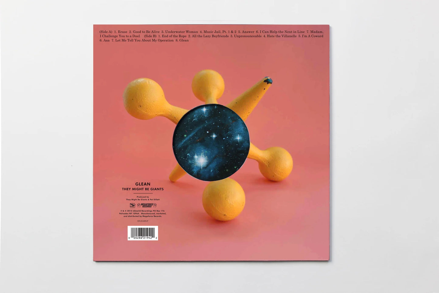 THEY MIGHT BE GIANTS - GLEAN - CLEAR WITH RED WISPS 180g VINYL LP